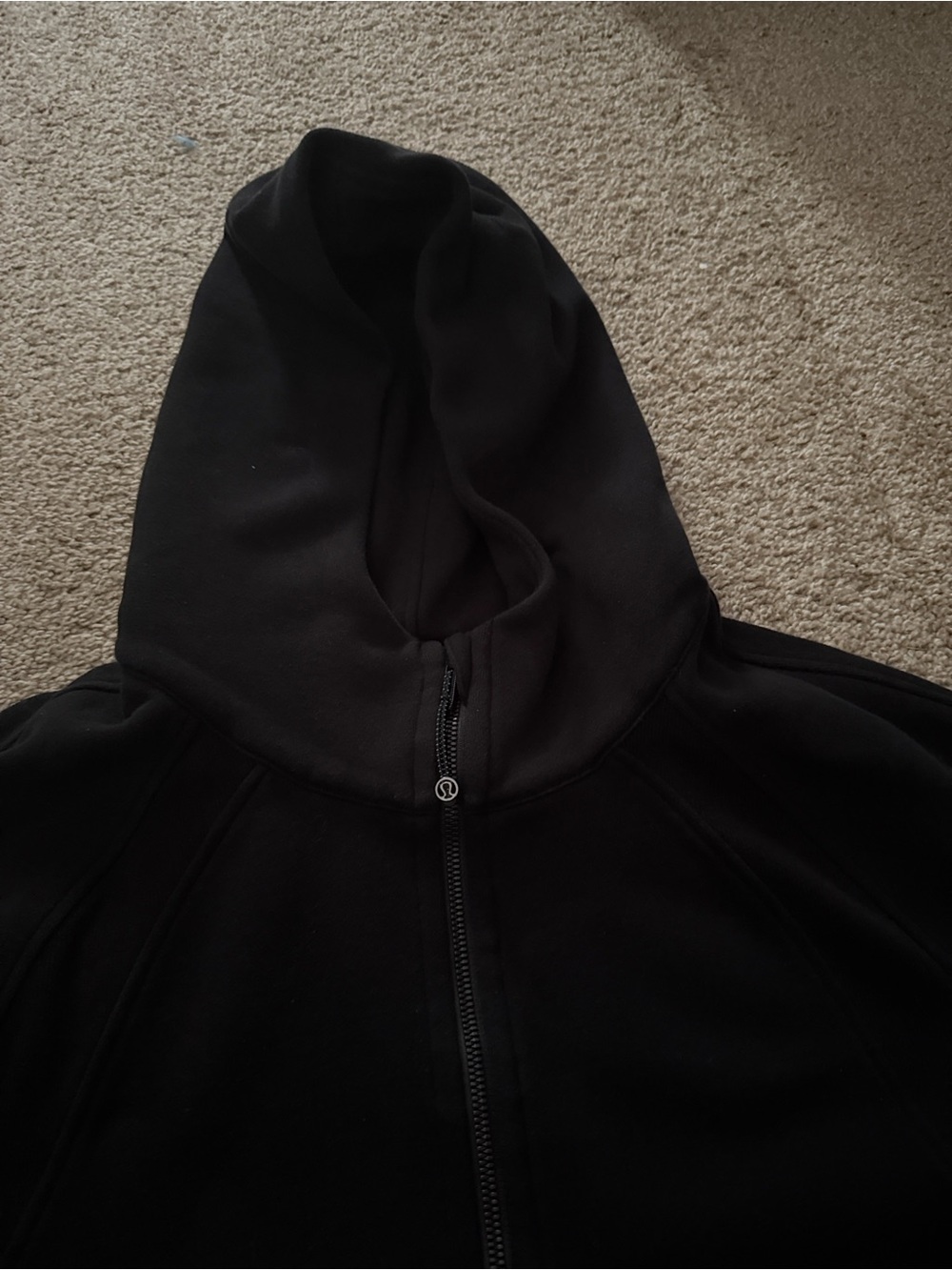 lululemon athletica Black Full-Zip Hooded Sweatshirt